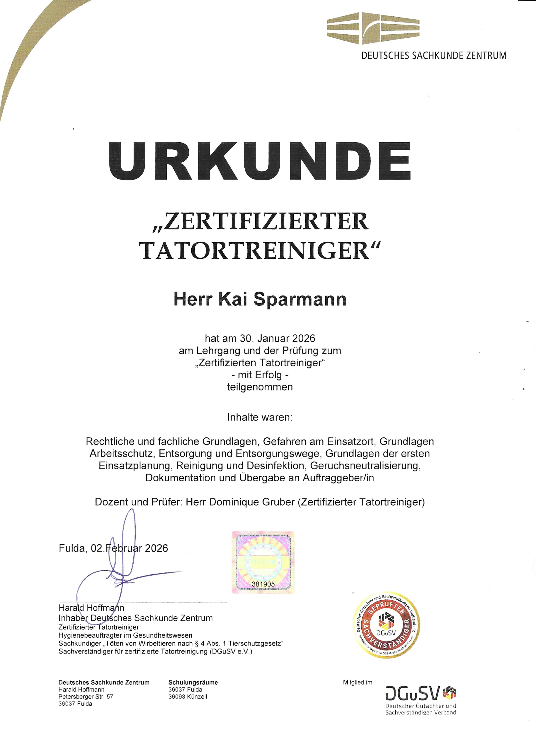 Tatortreiniger Meißen